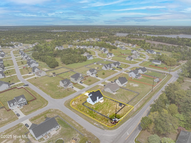 birds eye view of property featuring a residential view