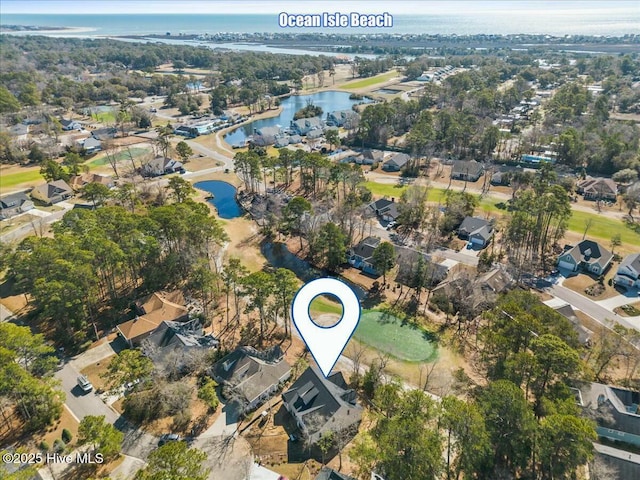 1643 Deerfield Dr SW, Ocean Isle Beach, NC 28469 - aerial overview of property's location featuring nearby suburban area