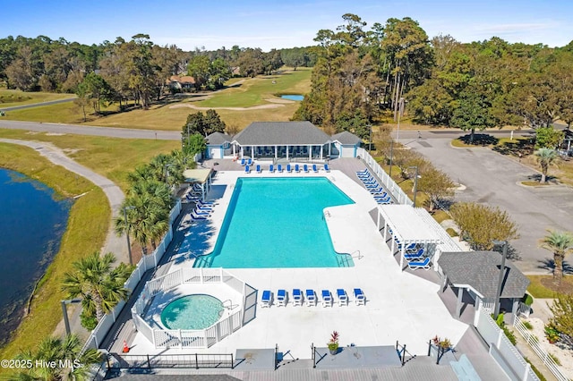 1773 Oakbrook Dr SW, Ocean Isle Beach, NC 28469 - bird's eye view featuring a water view and golf course view
