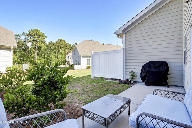 view of patio / terrace with area for grilling