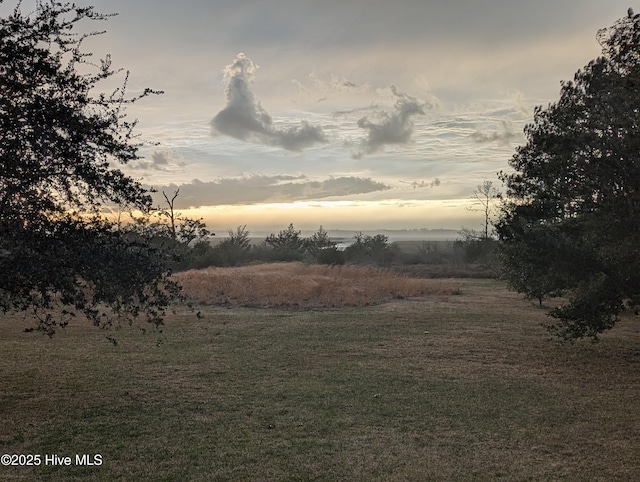 view of nature at dusk