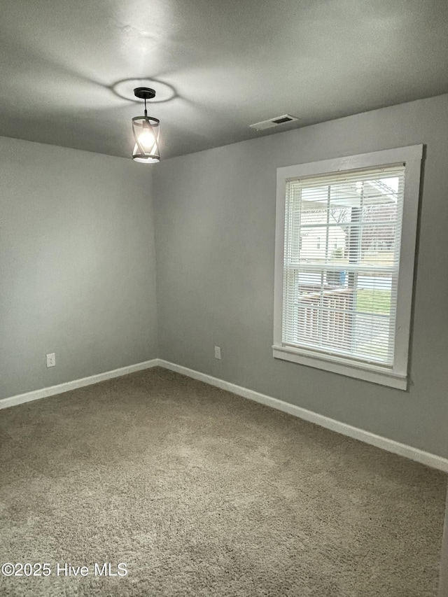 view of carpeted empty room