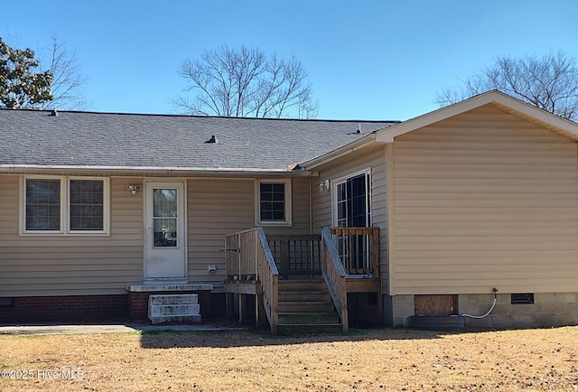 view of rear view of property