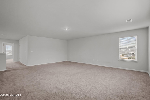 view of carpeted empty room