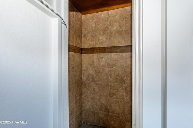 details featuring a tile shower