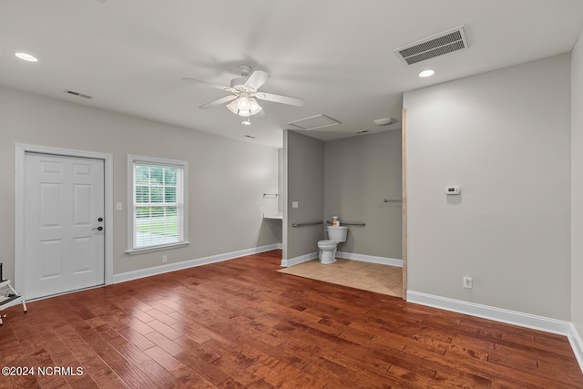 427 Candlewood Dr, Jacksonville, NC 28540 - empty room featuring hardwood / wood-style flooring and ceiling fan