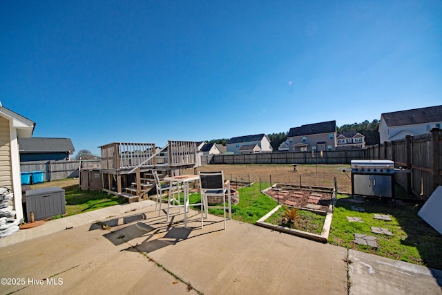 view of patio / terrace featuring grilling area