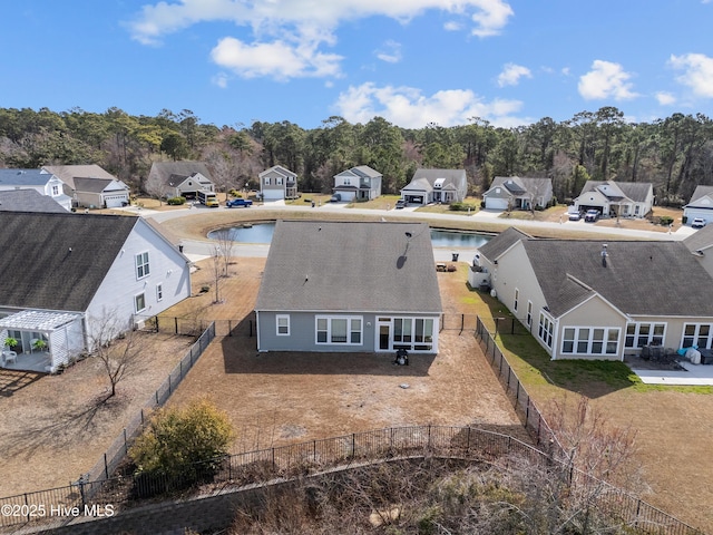 bird's eye view featuring a residential view