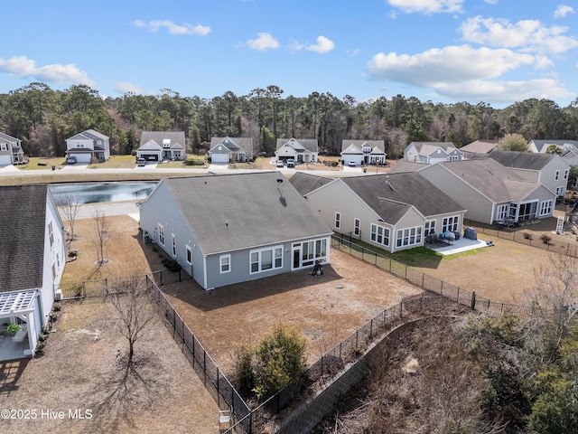 bird's eye view featuring a residential view