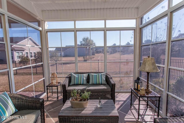 view of sunroom / solarium