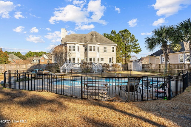 view of pool