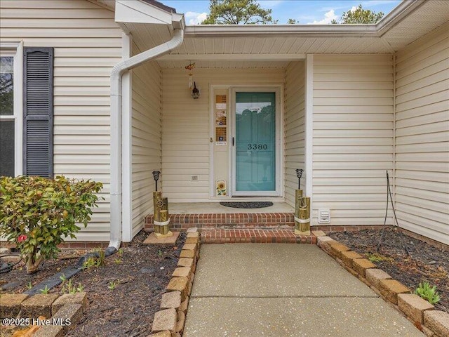 view of entrance to property