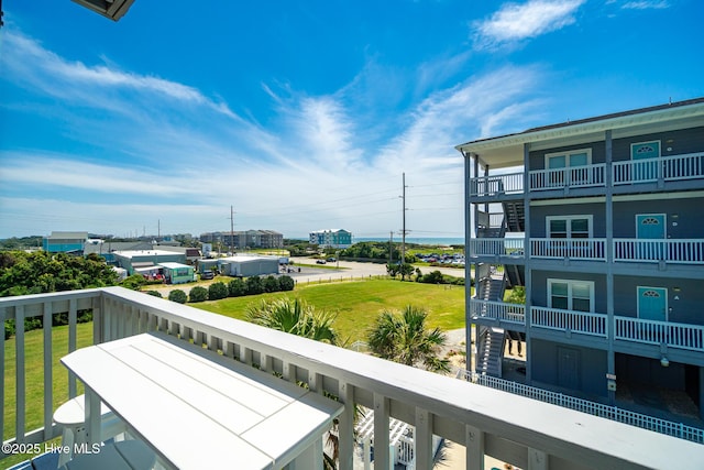 view of balcony