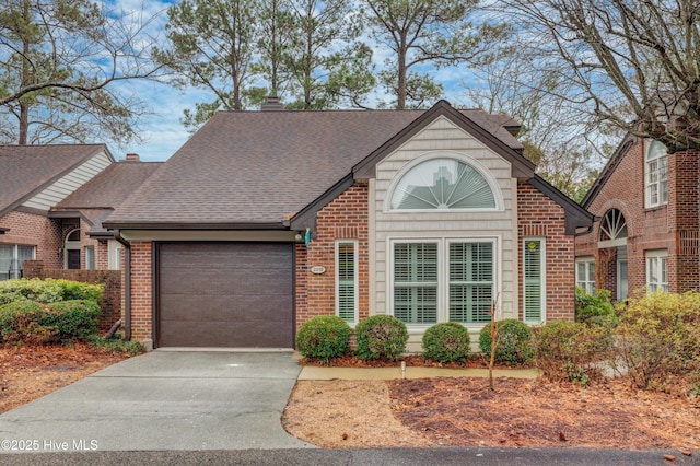 view of front of house featuring a garage