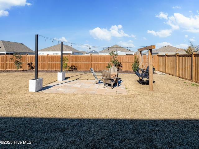 view of yard with a patio