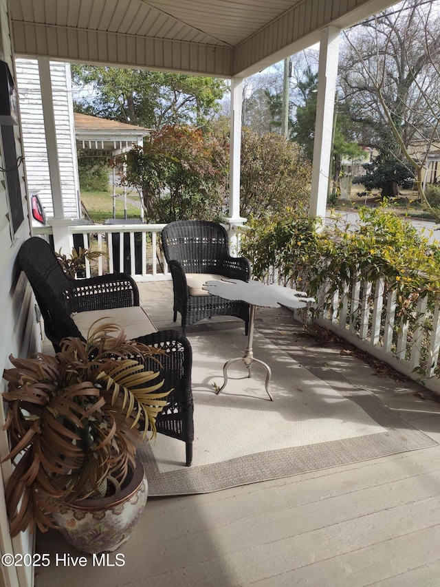 view of patio / terrace featuring a porch