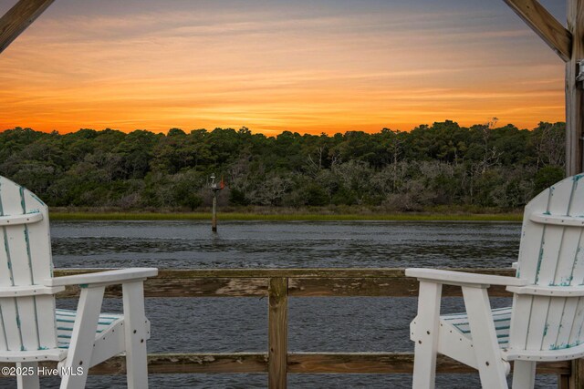 57 Craven St, Ocean Isle Beach, NC 28469 - water view with a forest