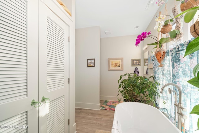 530 Contentnea Ave, New Bern, NC 28560 - dining room with light wood-style floors and baseboards