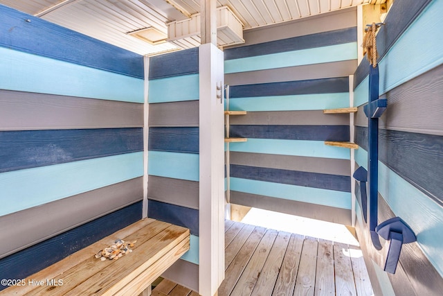 unfurnished bedroom featuring wood-type flooring