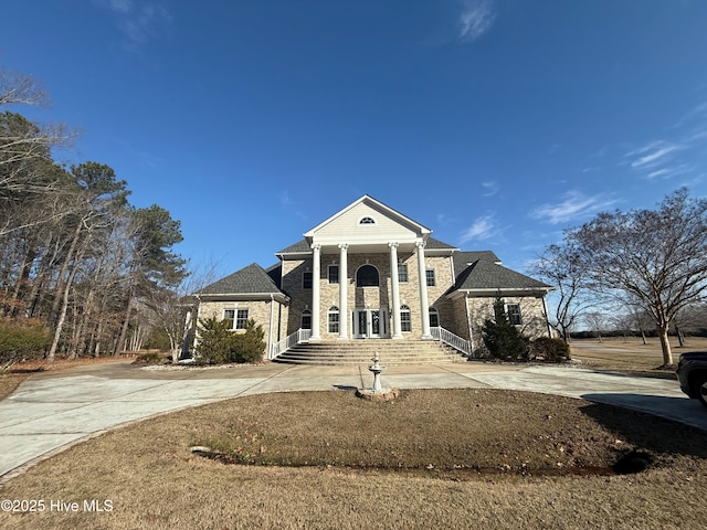 view of greek revival house