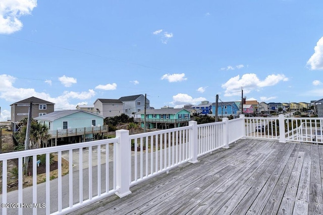 deck featuring a residential view