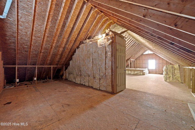 view of attic