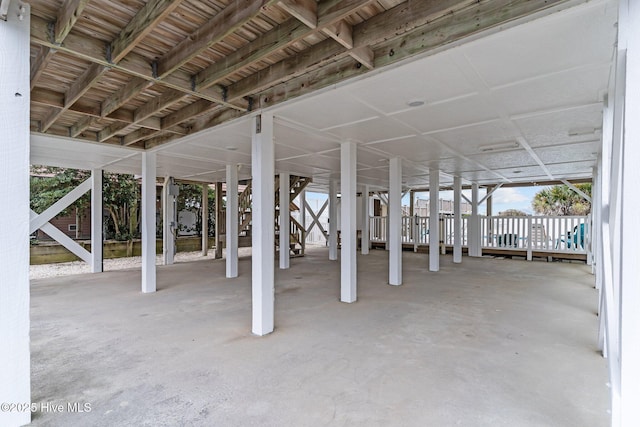 view of patio with a carport