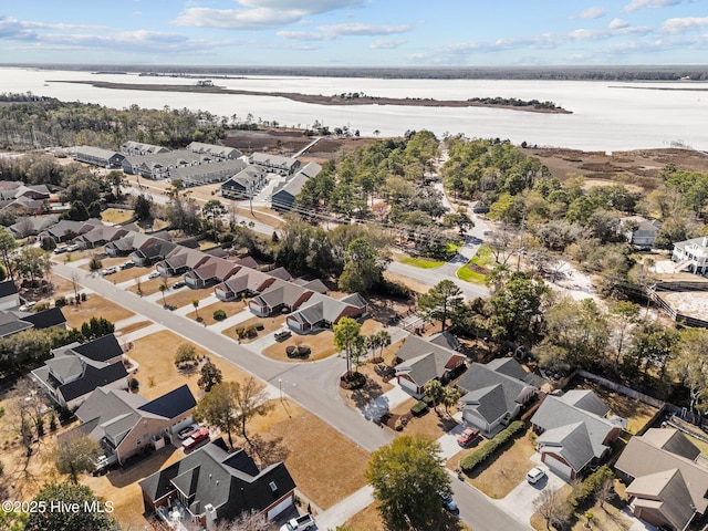 6148 Sugar Pine Dr, Wilmington, NC 28412 - aerial overview of property's location featuring a nearby body of water and nearby suburban area