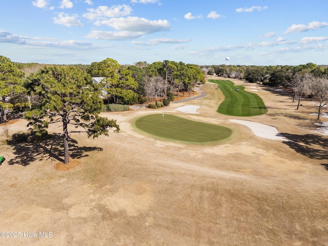6148 Sugar Pine Dr, Wilmington, NC 28412 - view of property's community featuring view of wooded area, view of golf course, and a putting green