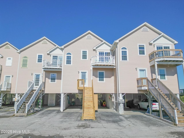 exterior space featuring stairway