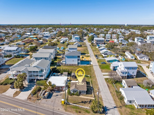 birds eye view of property featuring a residential view