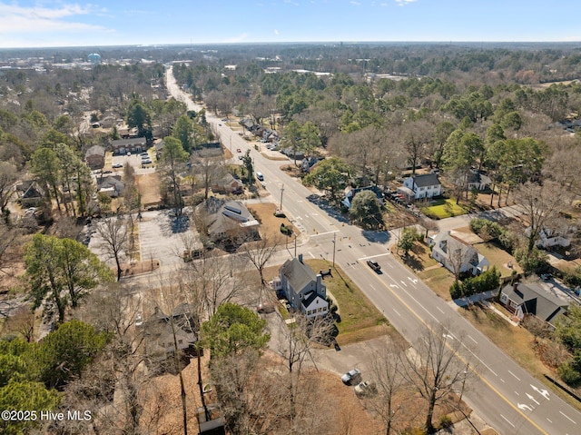 bird's eye view featuring a residential view