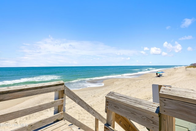 water view featuring a view of the beach