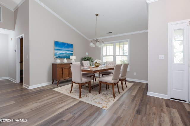125 Neeley Ln, New Bern, NC 28560 - entryway with an inviting chandelier, baseboards, and wood finished floors