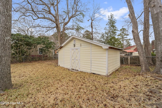 view of outdoor structure