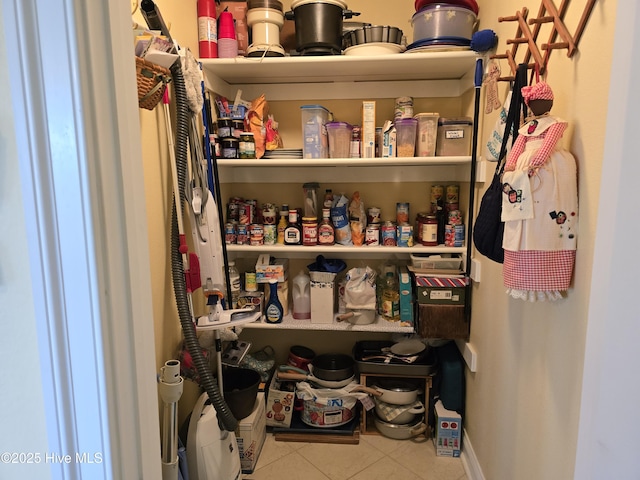 view of pantry