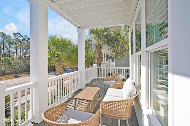 view of balcony