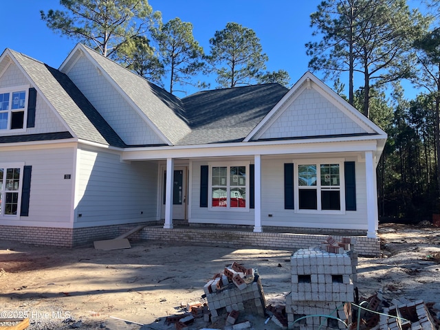 view of front of home with a porch