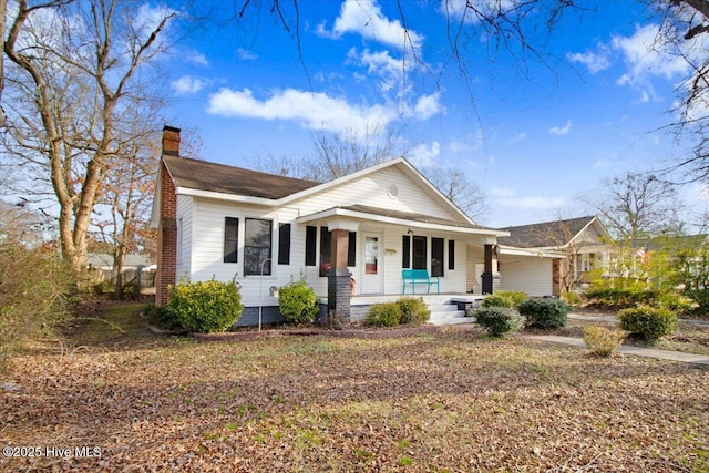 view of front of house featuring covered porch