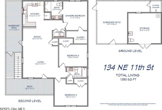 134 NE 11th St, Oak Island, NC 28465 - property floor plan