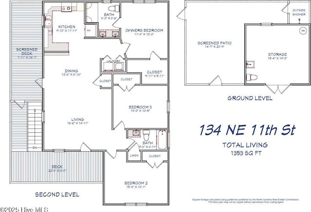 134 NE 11th St, Oak Island, NC 28465 - property floor plan