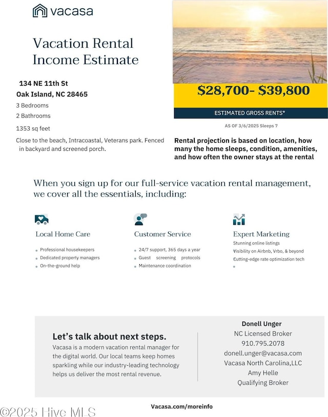 134 NE 11th St, Oak Island, NC 28465 - view of a document
