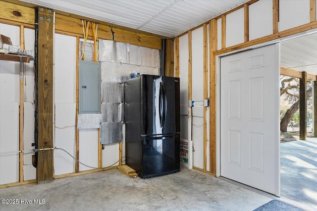 134 NE 11th St, Oak Island, NC 28465 - miscellaneous room featuring electric panel and concrete flooring