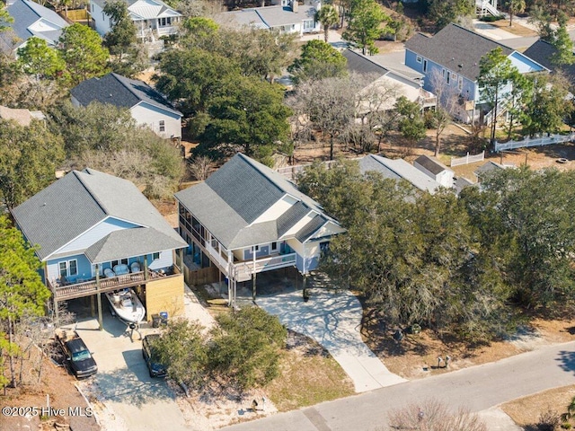 drone / aerial view featuring a residential view