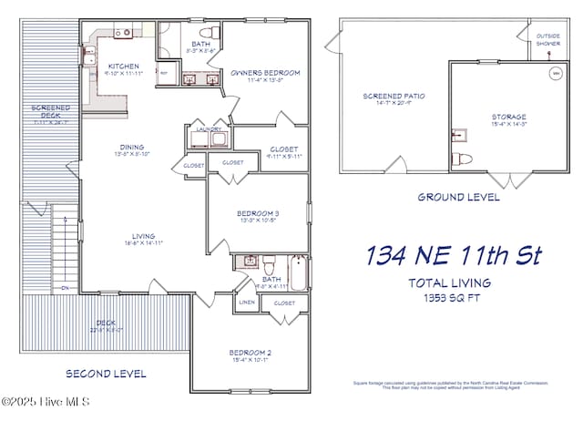 134 NE 11th St, Oak Island, NC 28465 - property floor plan