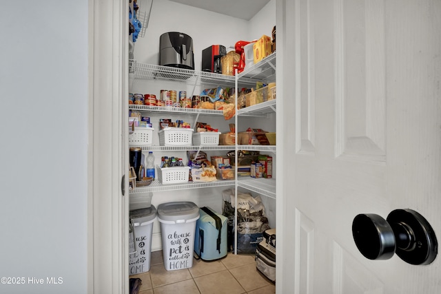 view of pantry