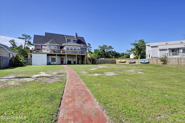 exterior space featuring a deck