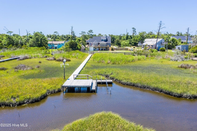 exterior space featuring a water view