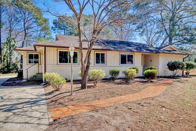 view of ranch-style home