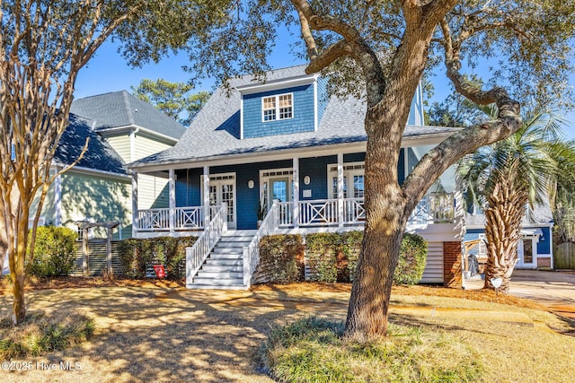 view of front of house with a porch